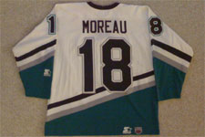 Movie Mighty Ducks Connie Moreau #18 Ice Hockey Jersey Sewn Custom Name  Y/Adult